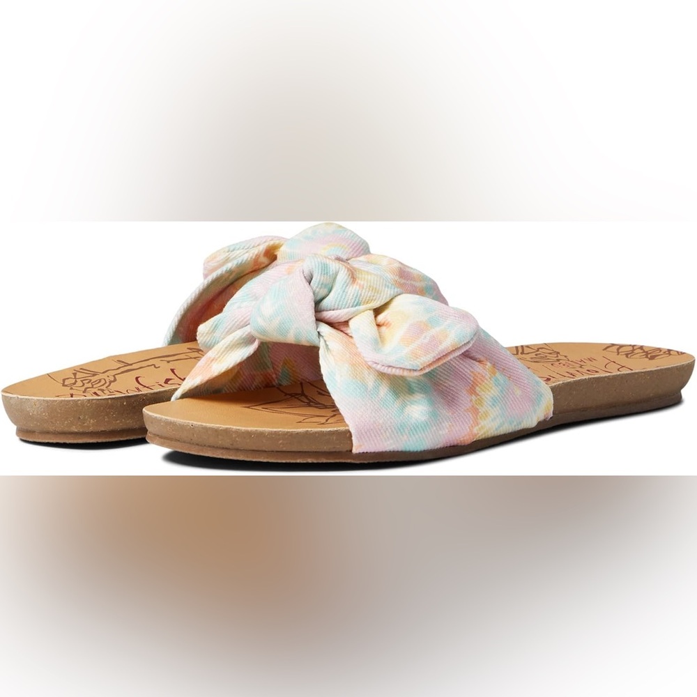 Blowfish Malibu Bow Sandals with Tie-Dye Pattern Woman’s size 9